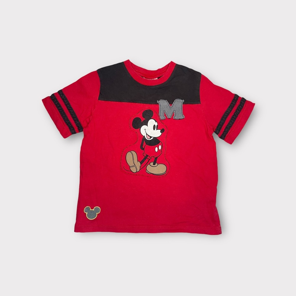 Hanna Andersson x Disney Mickey Mouse Patch Red Shirt